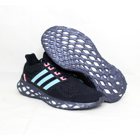 Adidas Ultraboost WEB DNA Running Shoes Navy Blue Pink Men's GX2133 New - Picture 2 of 7